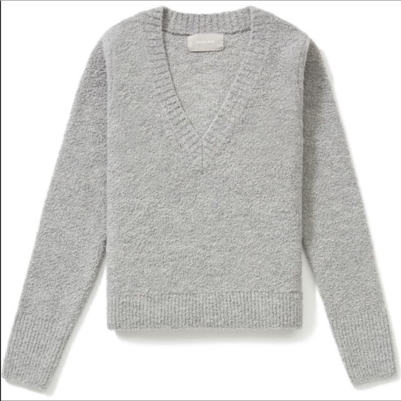 NWT Everlane The Teddy Gray V-Neck Sweater XXS - Picture 5 of 8